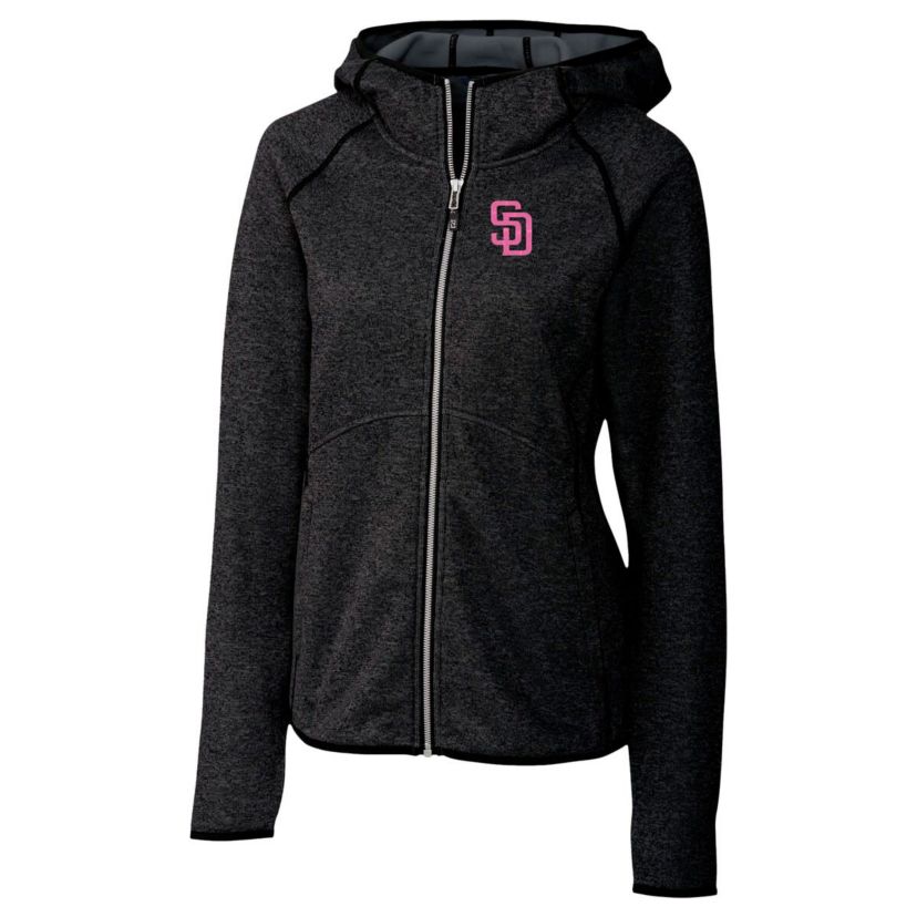 MLB Heather San Diego Padres City Connect Mainsail Full-Zip Hooded Jacket
