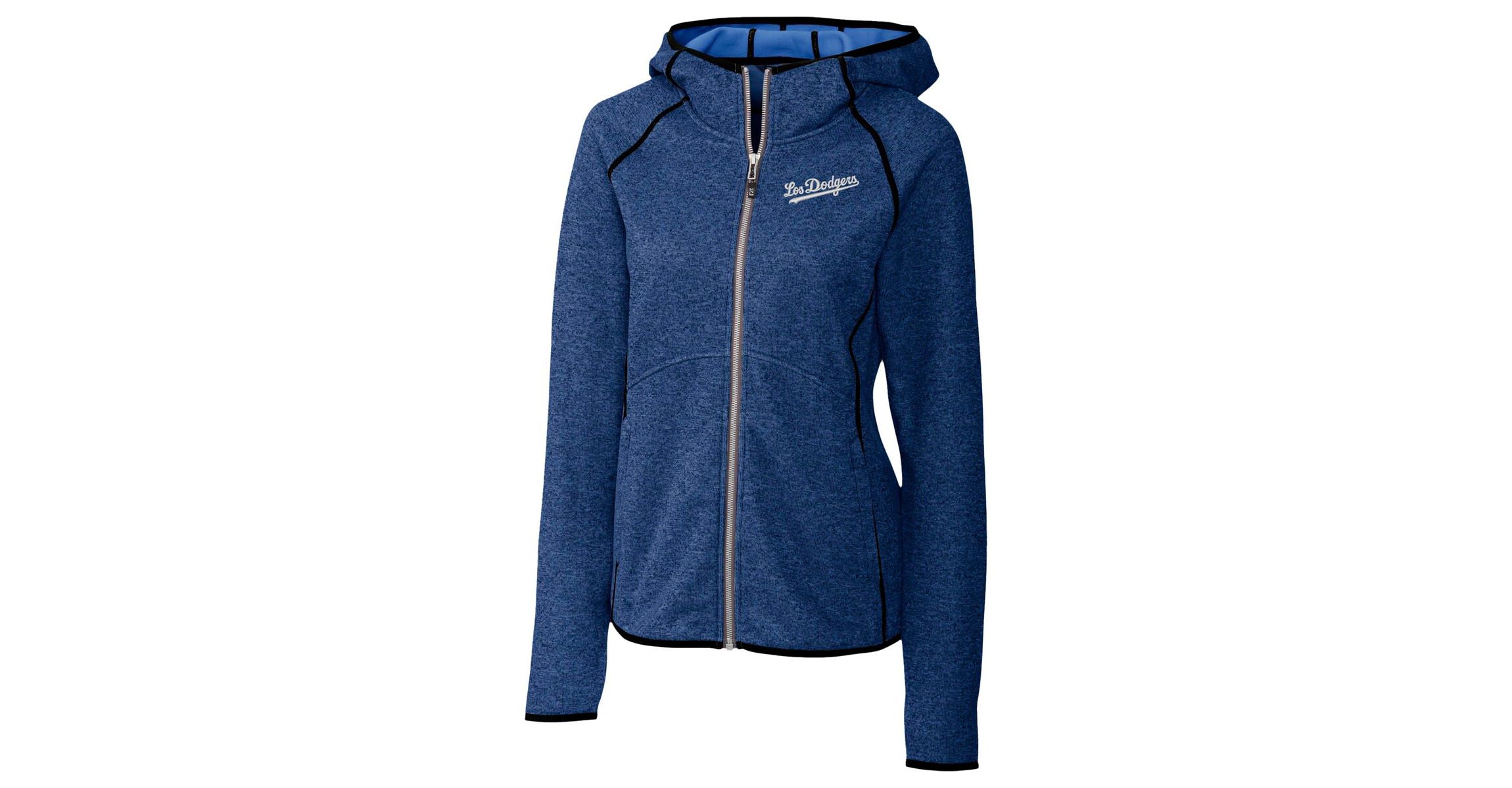 MLB Heather Los Angeles Dodgers City Connect Mainsail Full-Zip Hooded Jacket