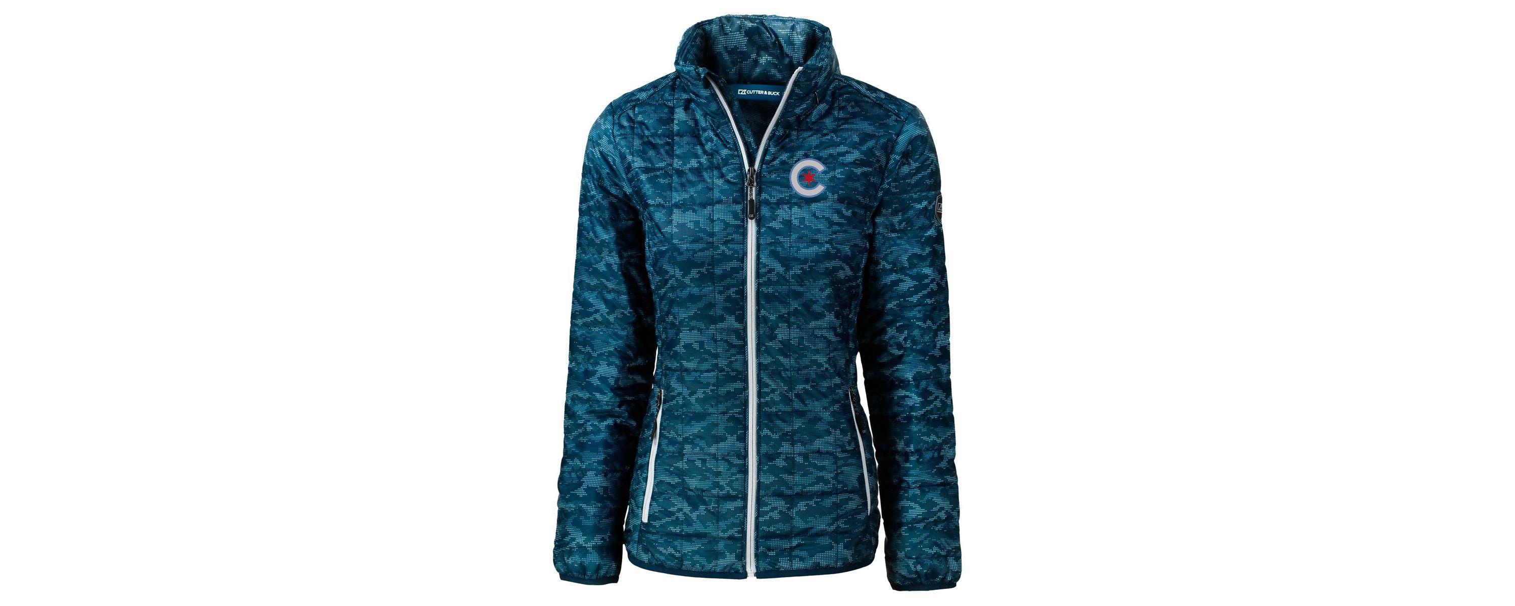 MLB Chicago Cubs City Connect Rainier PrimaLoft Eco Insulated Full-Zip Printed Puffer Jacket