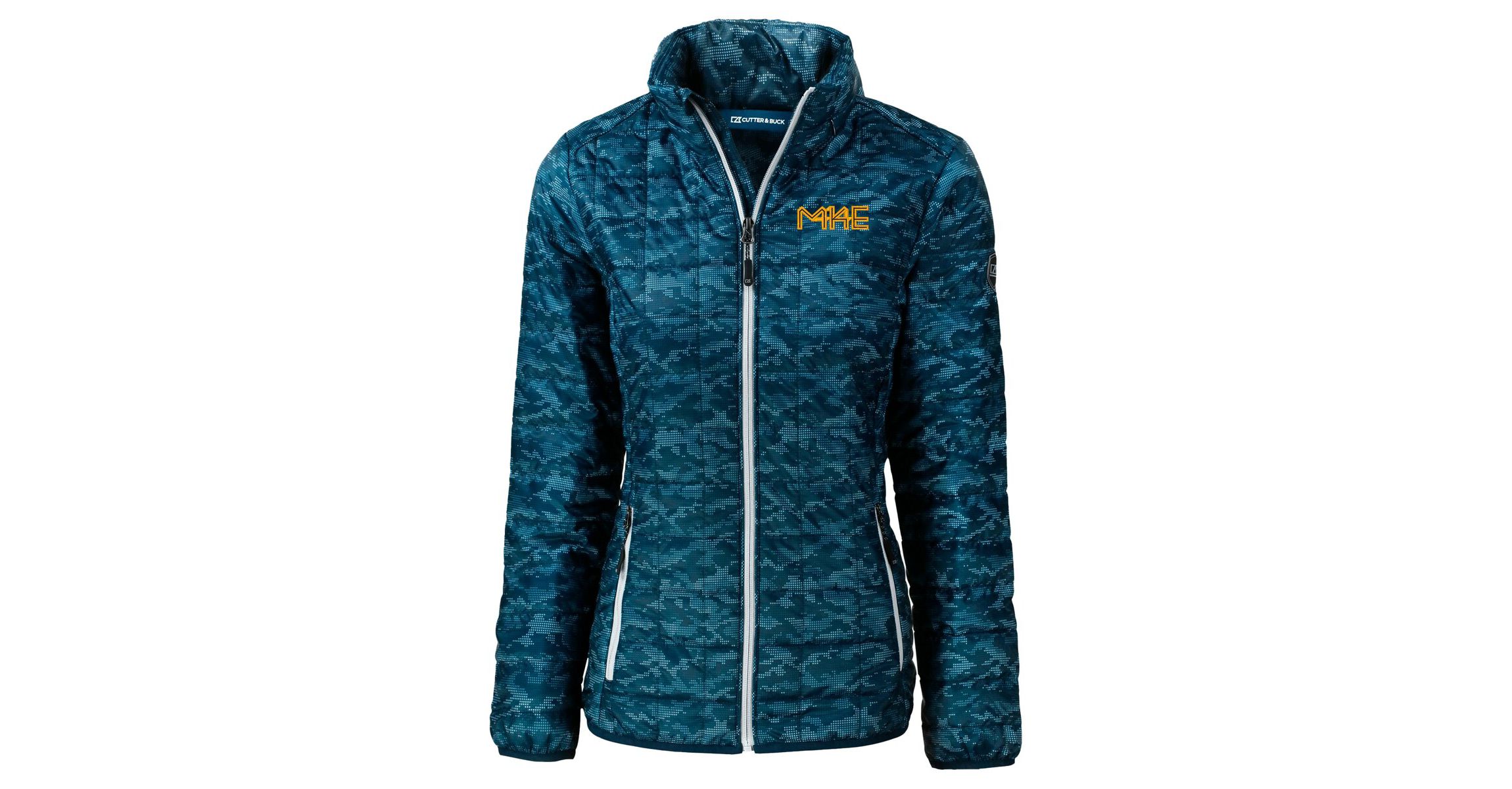 MLB Milwaukee Brewers City Connect Rainier PrimaLoft Eco Insulated Full-Zip Printed Puffer Jacket