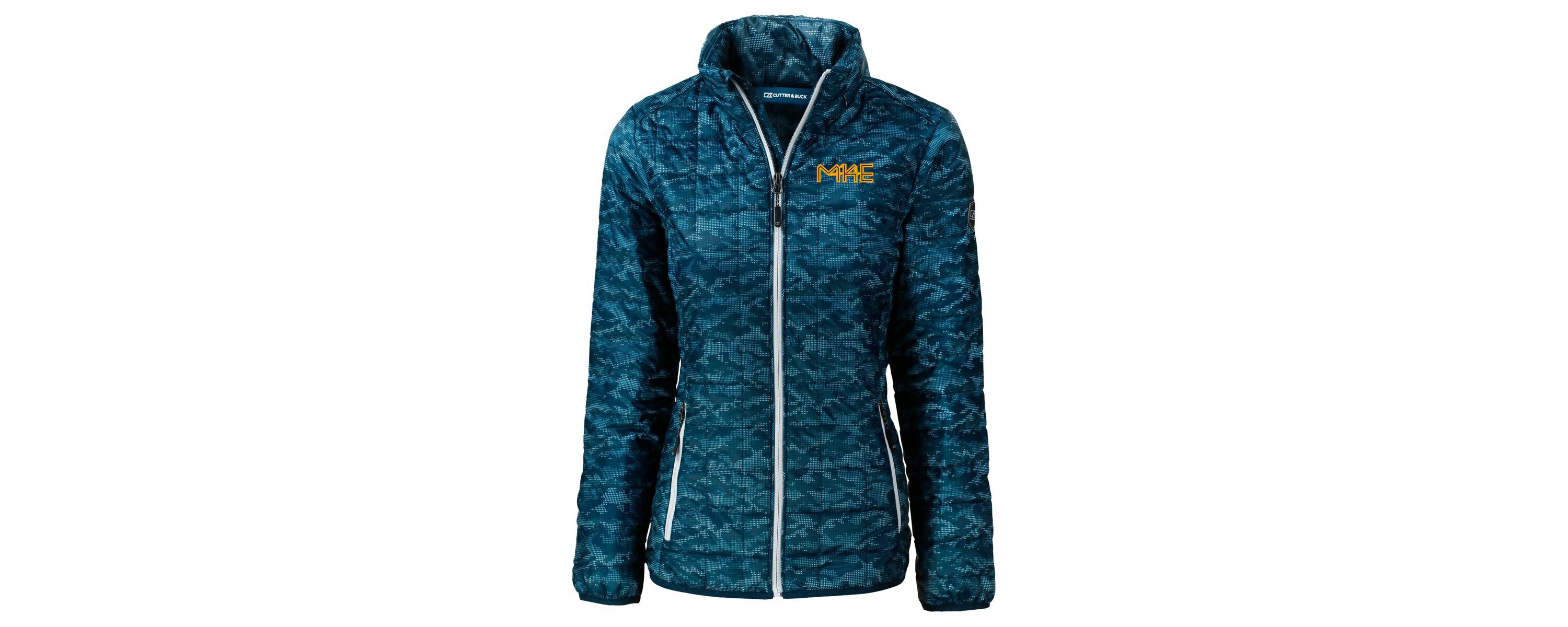 MLB Milwaukee Brewers City Connect Rainier PrimaLoft Eco Insulated Full-Zip Printed Puffer Jacket