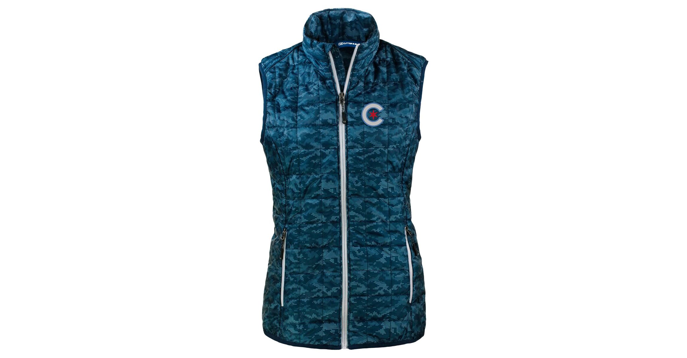 MLB Chicago Cubs City Connect Rainier PrimaLoft Eco Insulated Full-Zip Printed Puffer Vest
