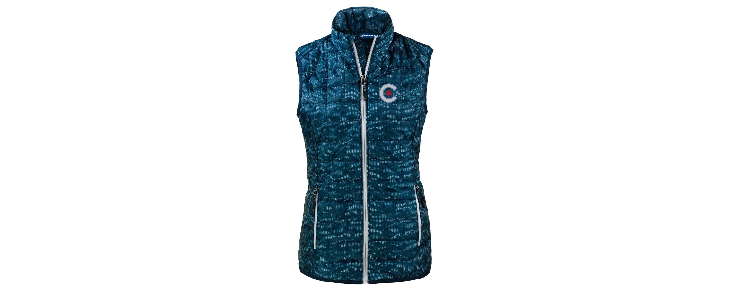 MLB Chicago Cubs City Connect Rainier PrimaLoft Eco Insulated Full-Zip Printed Puffer Vest