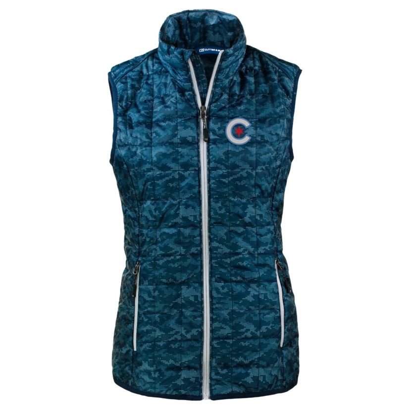 MLB Chicago Cubs City Connect Rainier PrimaLoft Eco Insulated Full-Zip Printed Puffer Vest
