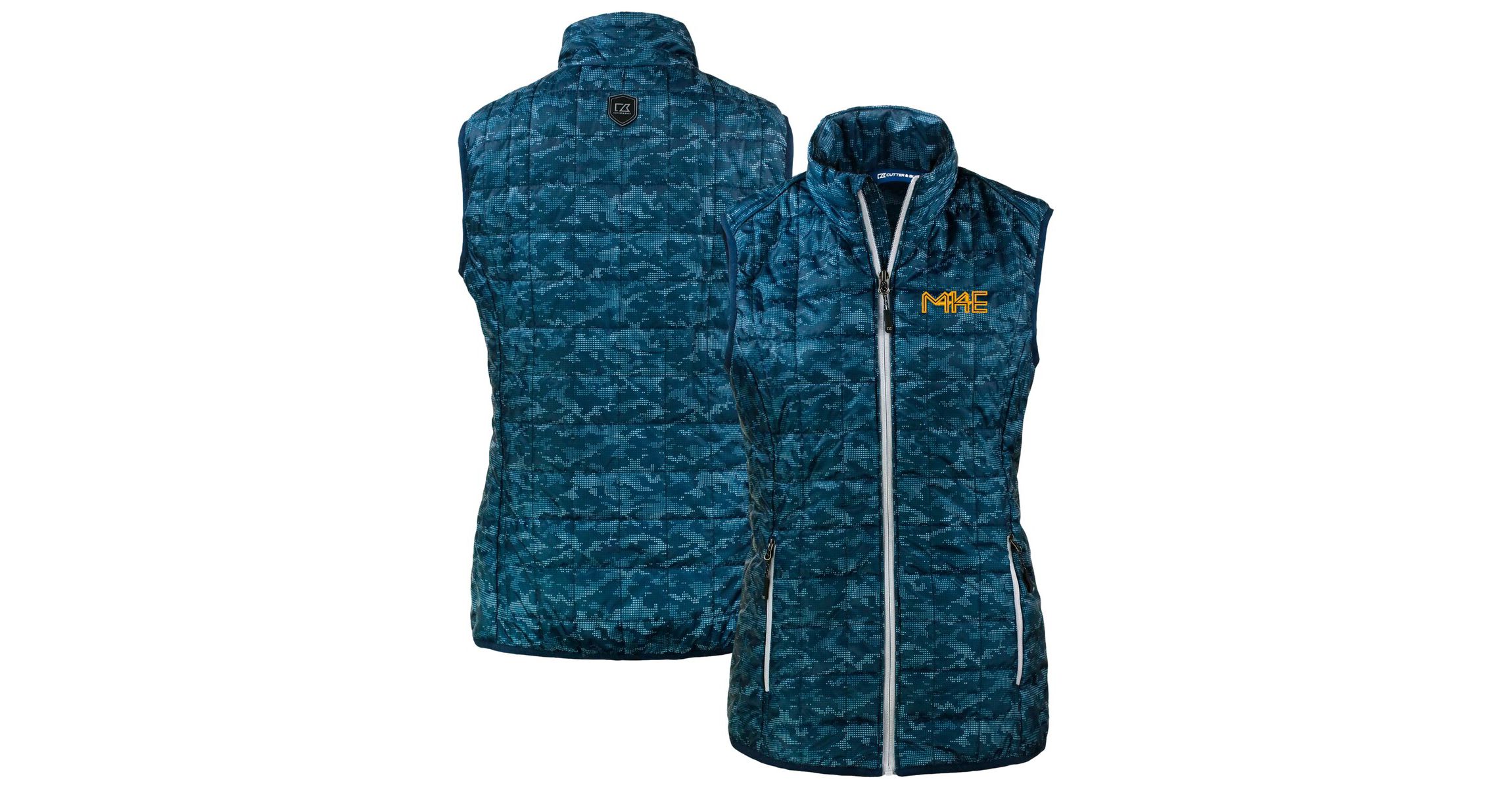 MLB Milwaukee Brewers City Connect Rainier PrimaLoft Eco Insulated Full-Zip Printed Puffer Vest