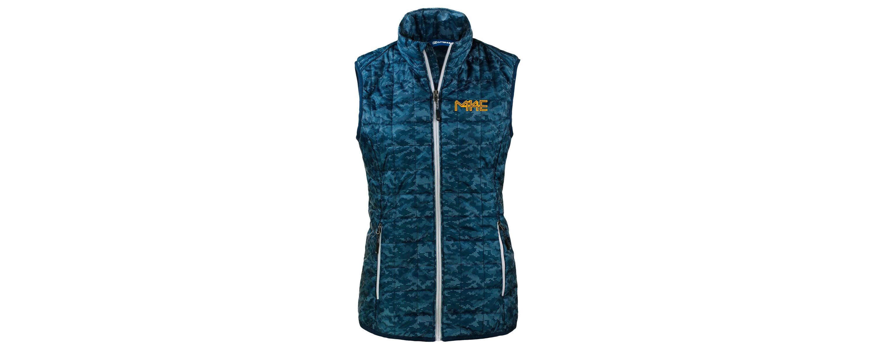 MLB Milwaukee Brewers City Connect Rainier PrimaLoft Eco Insulated Full-Zip Printed Puffer Vest