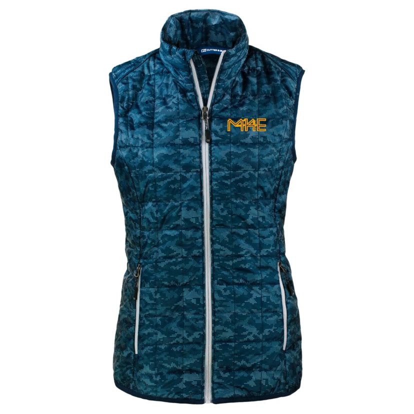 MLB Milwaukee Brewers City Connect Rainier PrimaLoft Eco Insulated Full-Zip Printed Puffer Vest