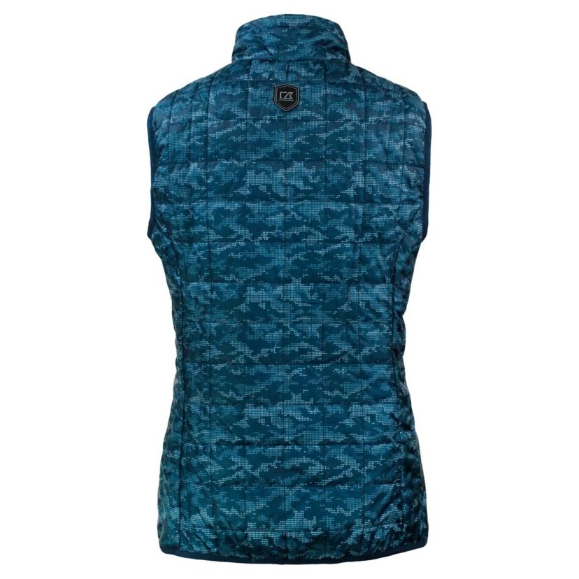 MLB Milwaukee Brewers City Connect Rainier PrimaLoft Eco Insulated Full-Zip Printed Puffer Vest