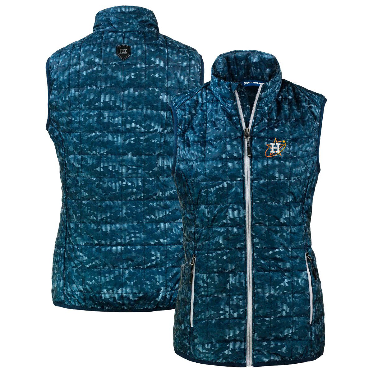 MLB Houston Astros City Connect Rainier PrimaLoft Eco Insulated Full-Zip Printed Puffer Vest
