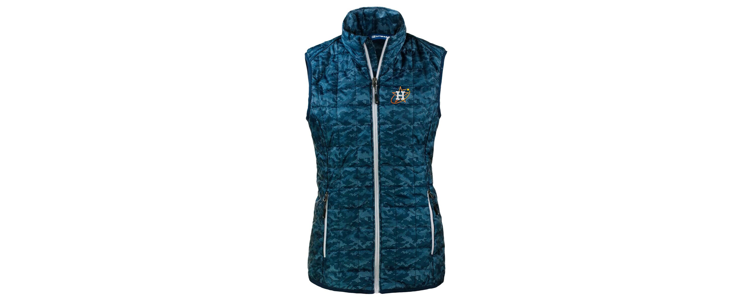 MLB Houston Astros City Connect Rainier PrimaLoft Eco Insulated Full-Zip Printed Puffer Vest