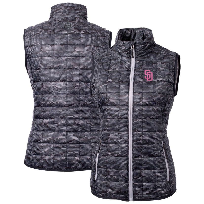 MLB San Diego Padres City Connect Rainier PrimaLoft Eco Insulated Full-Zip Printed Puffer Vest