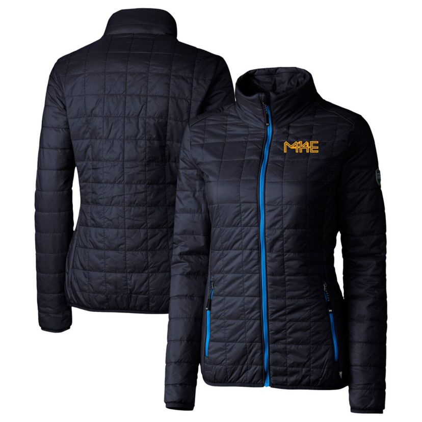 MLB Milwaukee Brewers City Connect Rainier PrimaLoft Eco Insulated Full-Zip Puffer Jacket