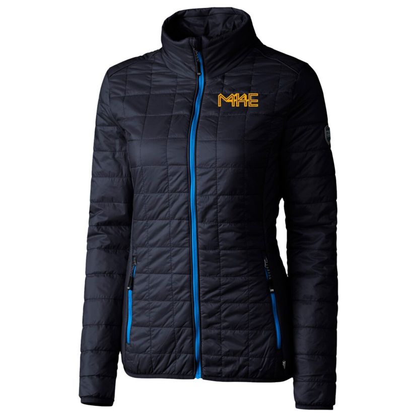 MLB Milwaukee Brewers City Connect Rainier PrimaLoft Eco Insulated Full-Zip Puffer Jacket