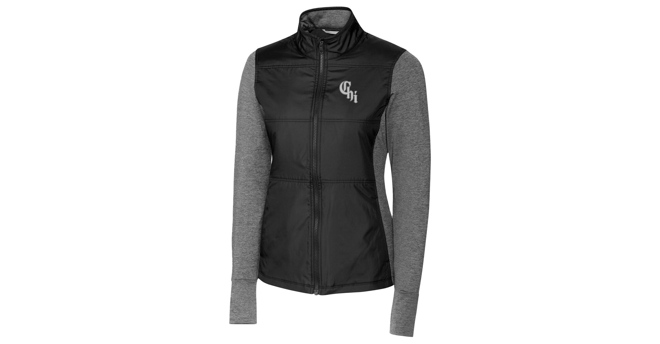 Chicago White Sox MLB Chicago Sox City Connect DryTec Stealth Hybrid Quilted Full-Zip Windbreaker Jacket