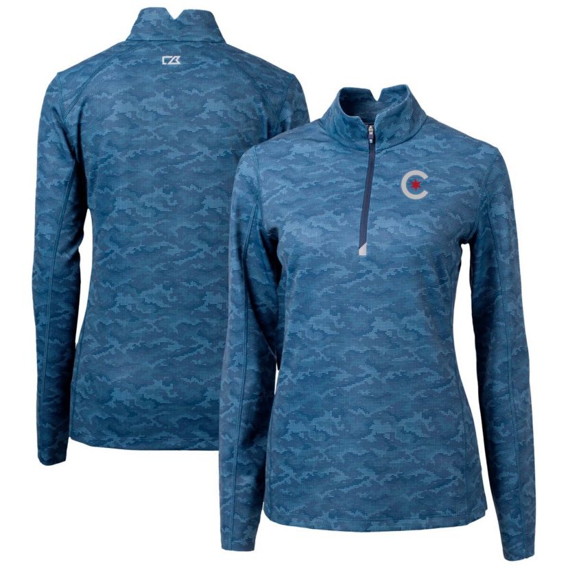 MLB Chicago Cubs City Connect Traverse Stretch Quarter-Zip Pullover Top