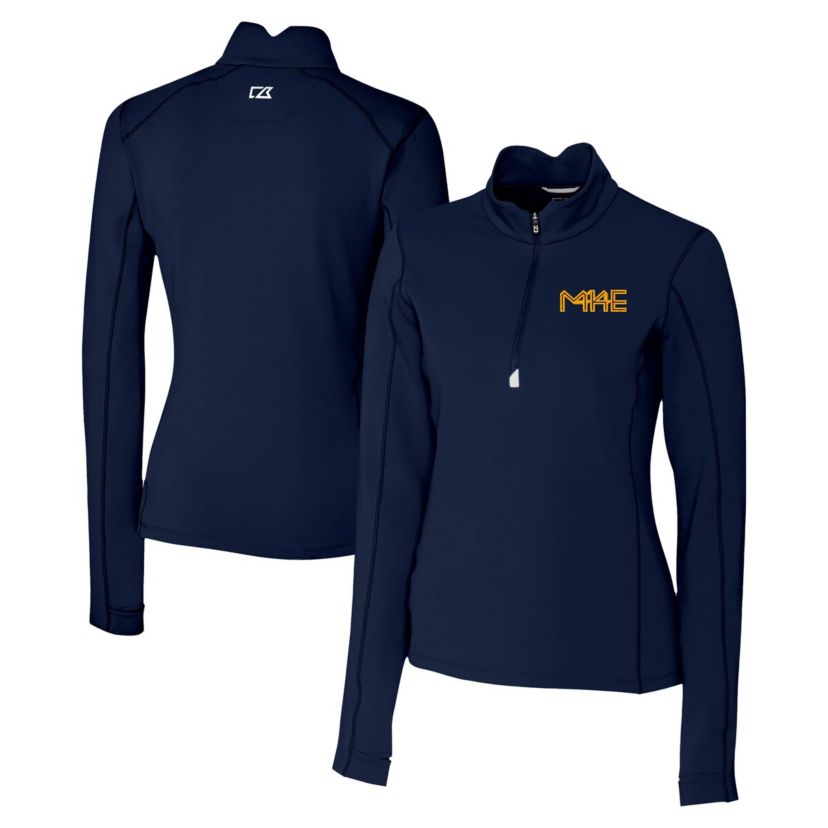MLB Milwaukee Brewers City Connect Traverse Stretch Quarter-Zip Pullover Top
