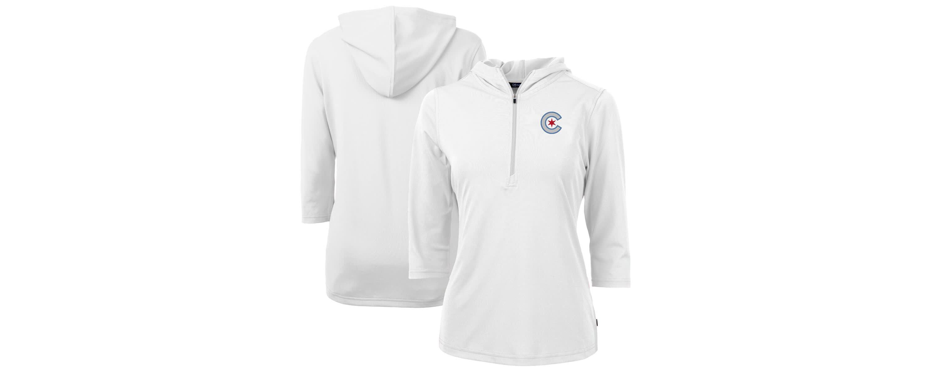 MLB Chicago Cubs City Connect Virtue Eco Pique Recycled Half-Zip Pullover Hoodie