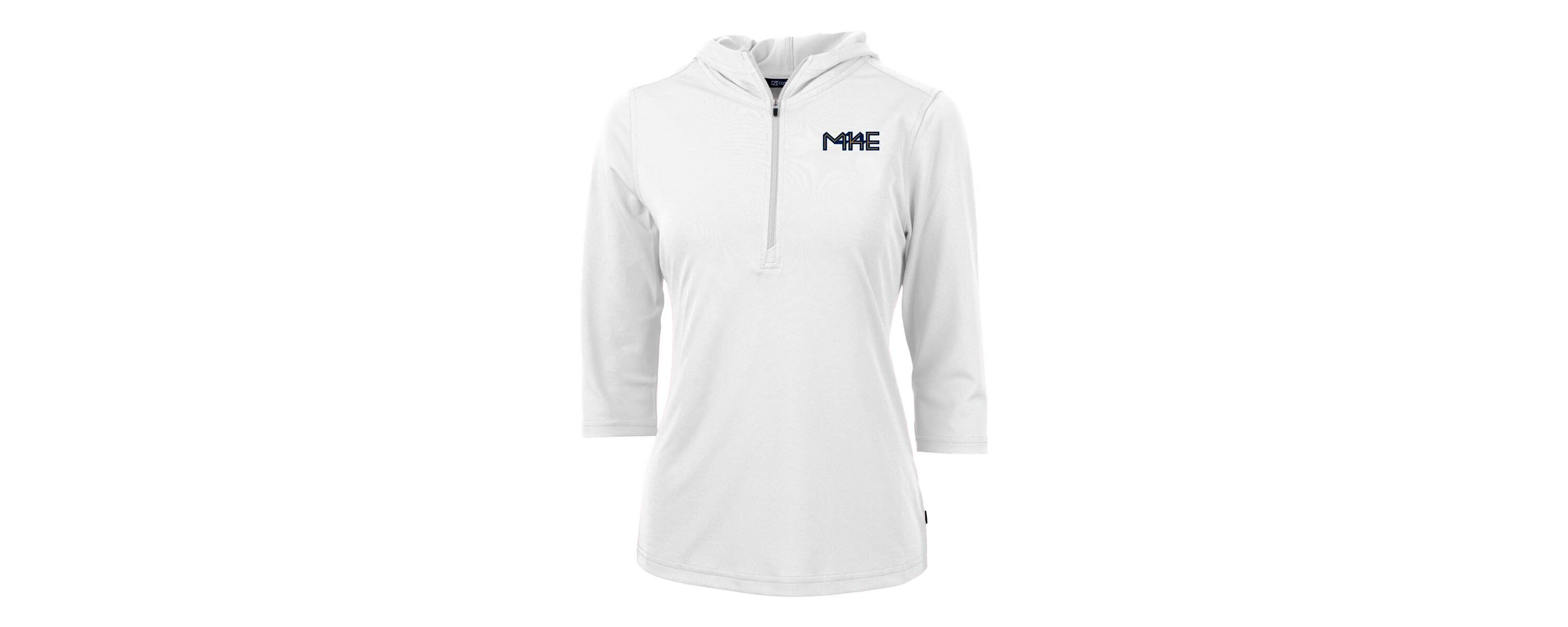 MLB Milwaukee Brewers City Connect Virtue Eco Pique Recycled Half-Zip Pullover Hoodie