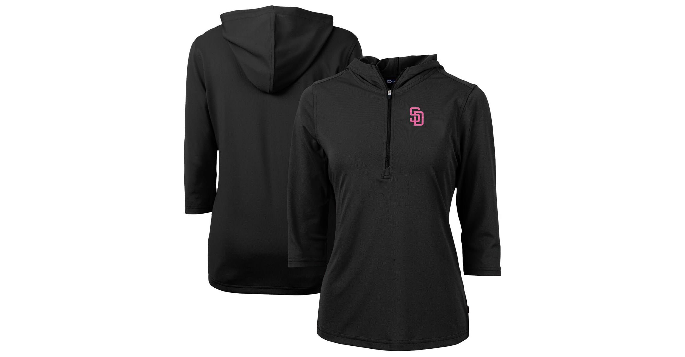 MLB San Diego Padres City Connect Virtue Eco Pique Recycled Half-Zip Pullover Hoodie