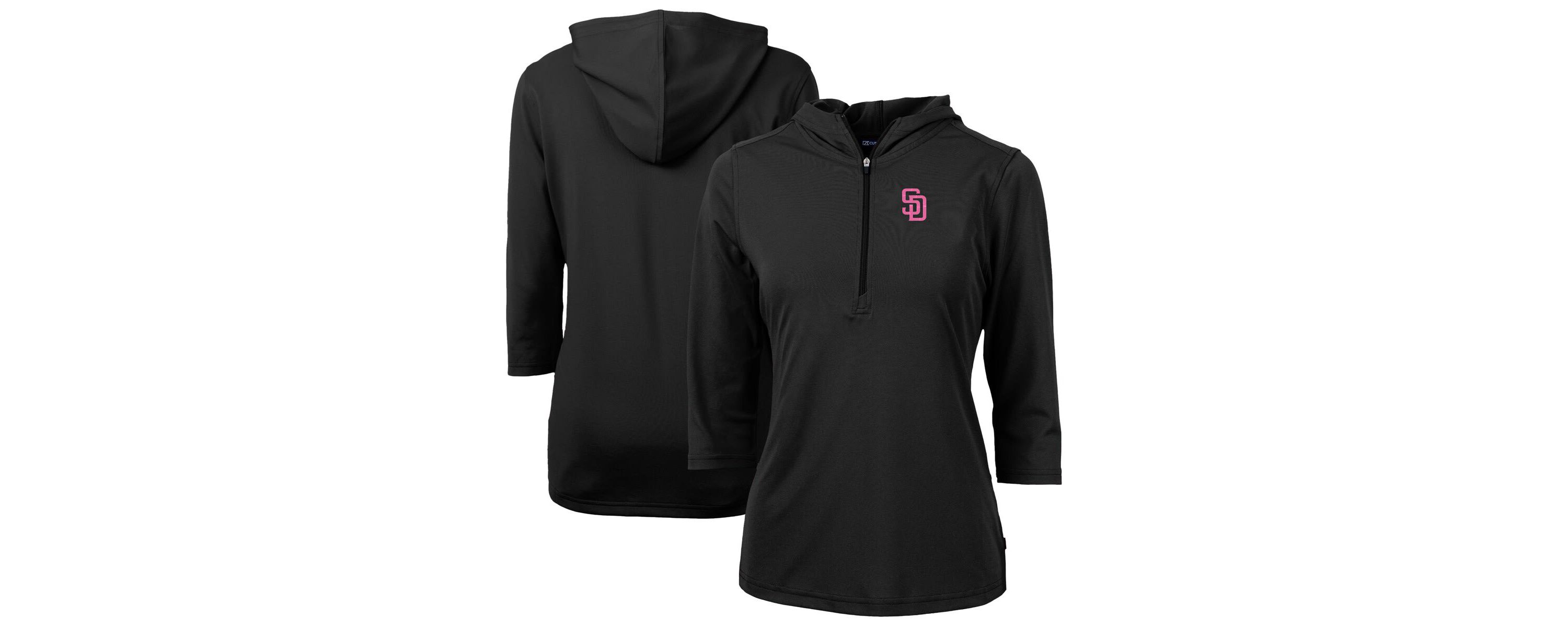 MLB San Diego Padres City Connect Virtue Eco Pique Recycled Half-Zip Pullover Hoodie