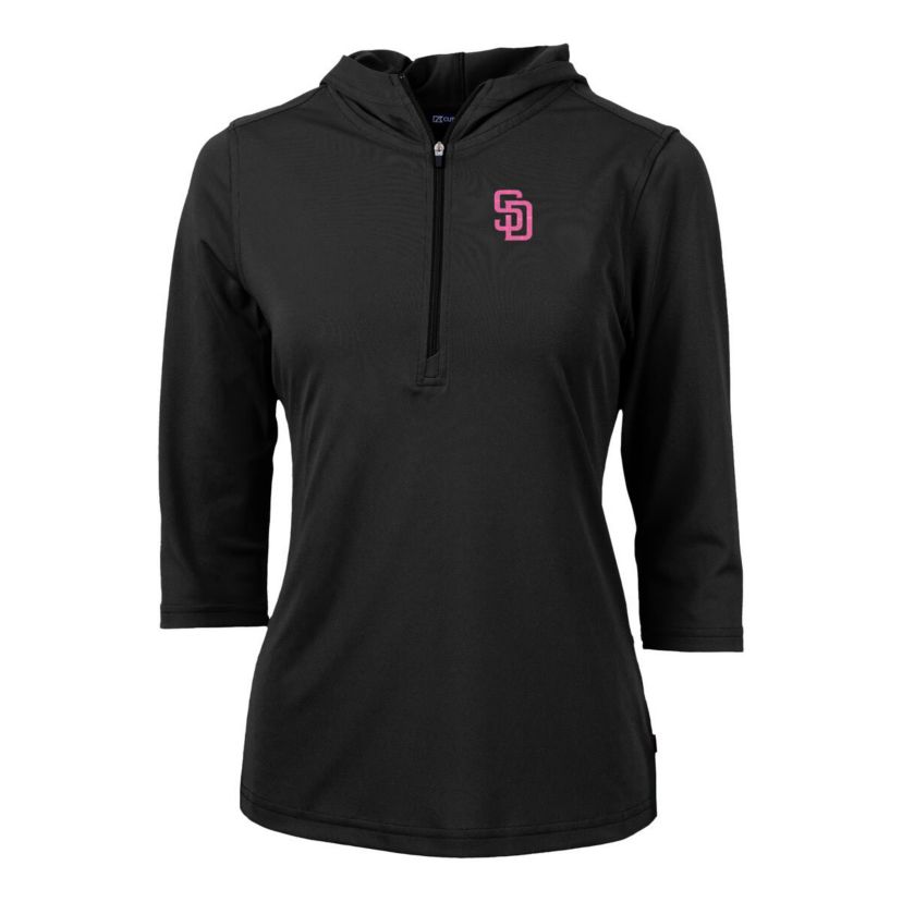 MLB San Diego Padres City Connect Virtue Eco Pique Recycled Half-Zip Pullover Hoodie