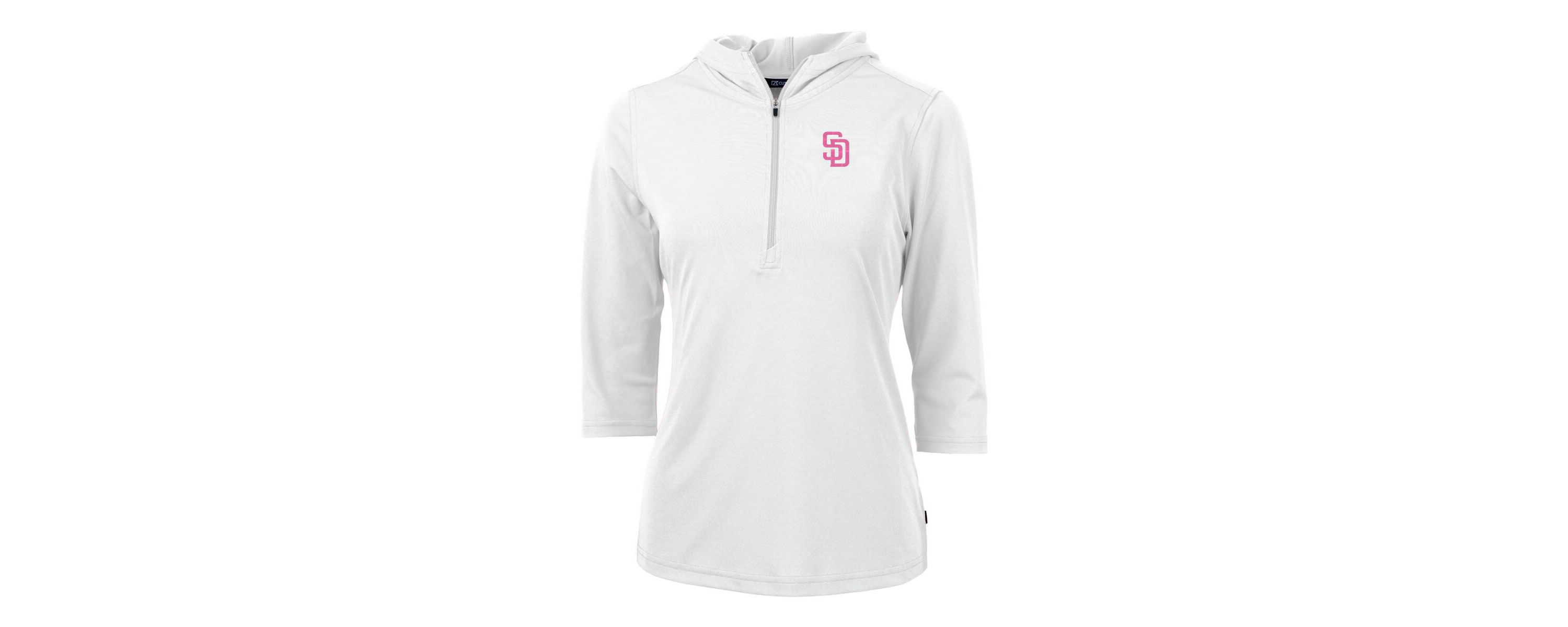 MLB San Diego Padres City Connect Virtue Eco Pique Recycled Half-Zip Pullover Hoodie