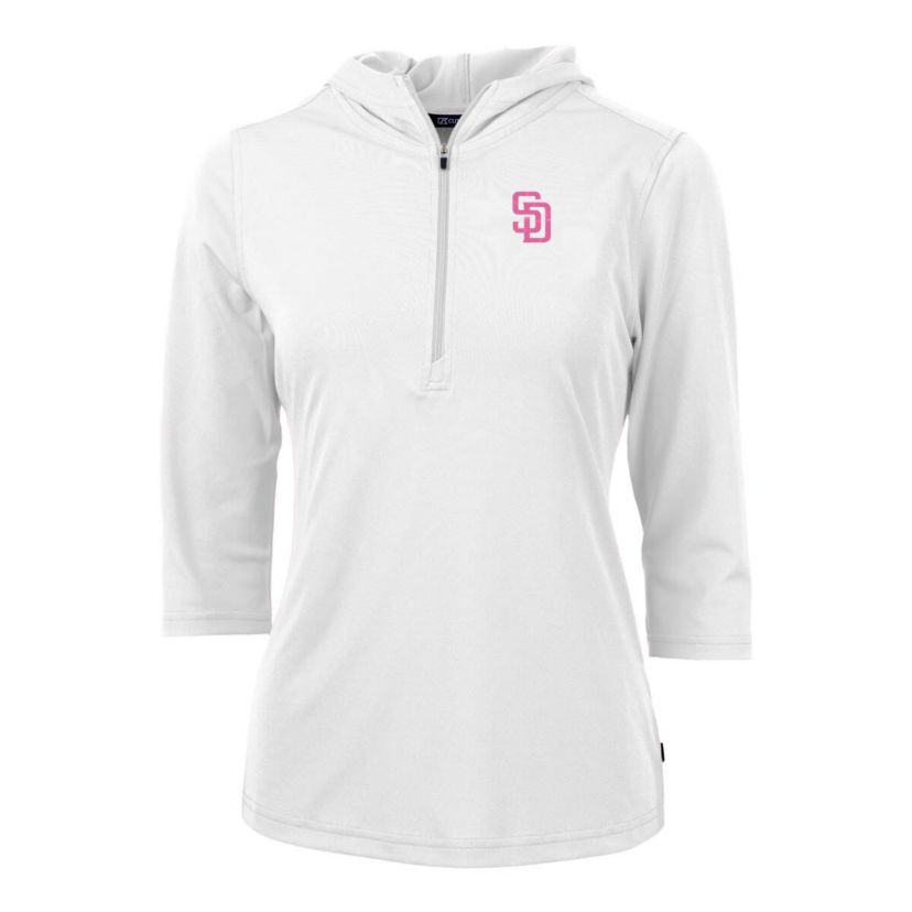 MLB San Diego Padres City Connect Virtue Eco Pique Recycled Half-Zip Pullover Hoodie