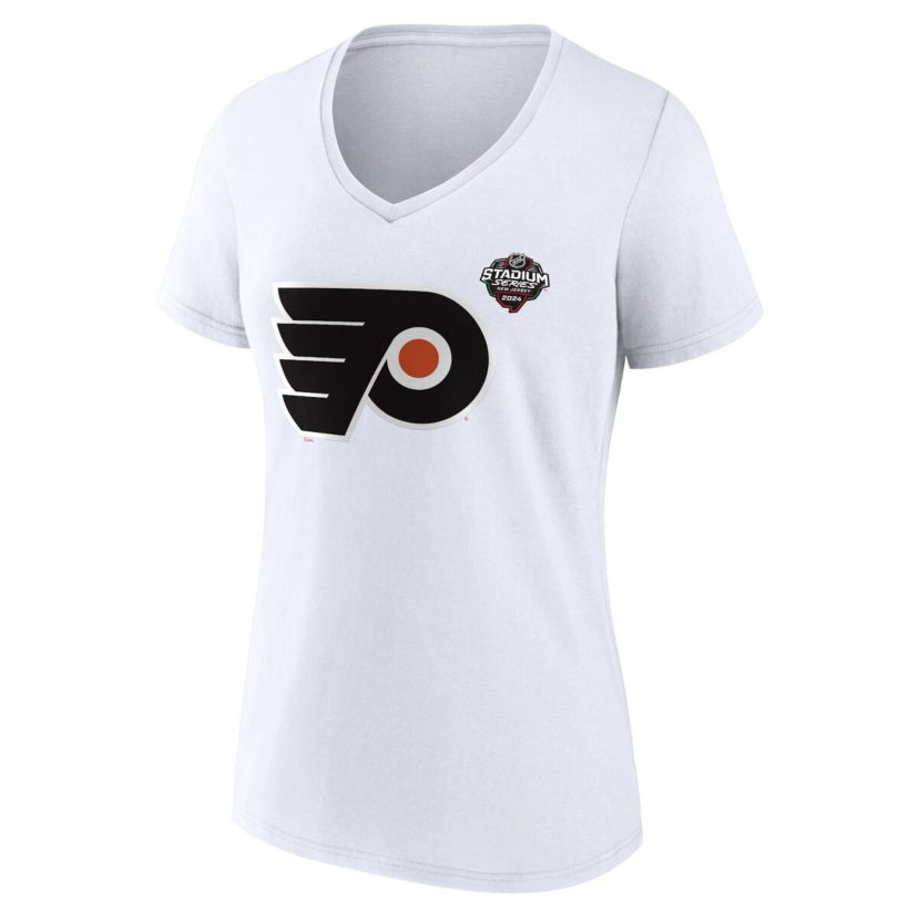 NHL Fanatics Philadelphia Flyers 2024 NHL Stadium Series Logo V-Neck T-shirt