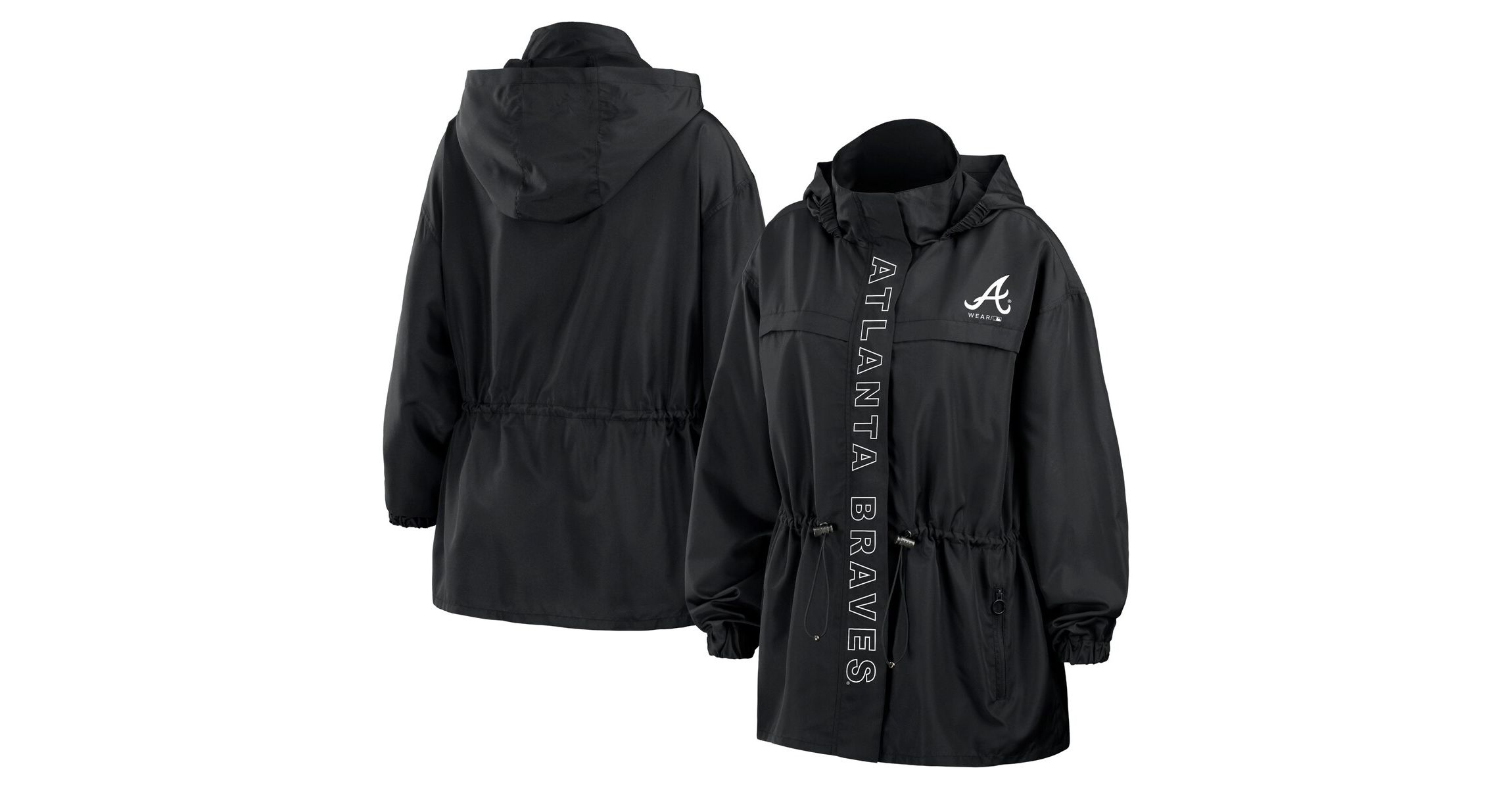 MLB Atlanta Braves Full-Zip Windbreaker Hoodie Jacket
