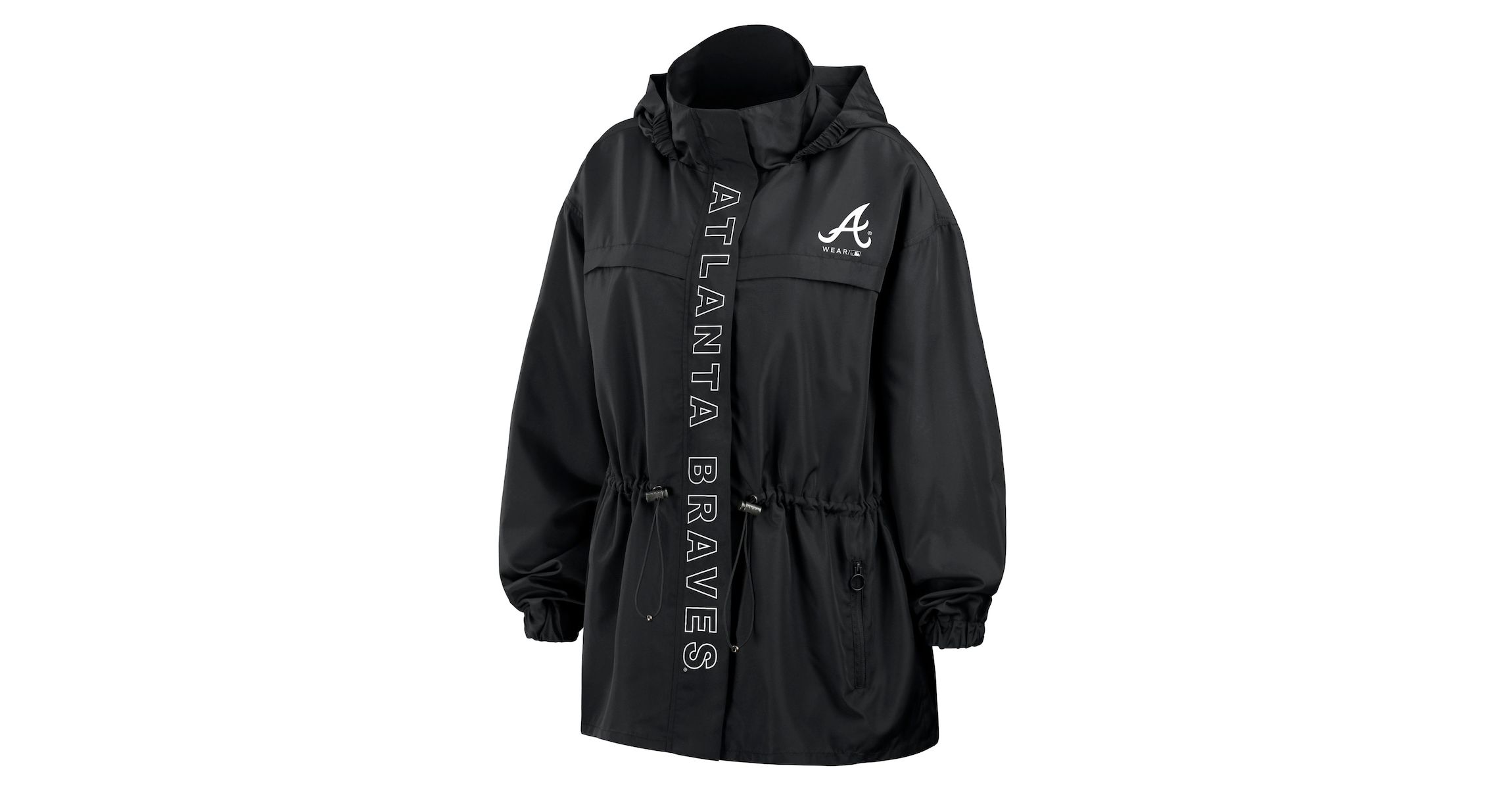 MLB Atlanta Braves Full-Zip Windbreaker Hoodie Jacket