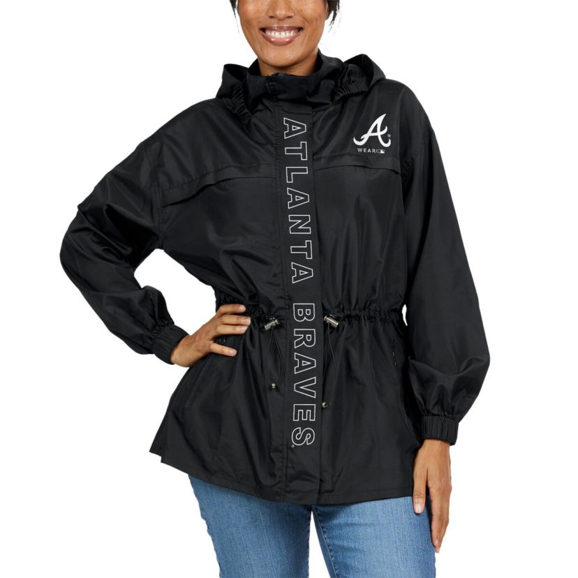 MLB Atlanta Braves Full-Zip Windbreaker Hoodie Jacket
