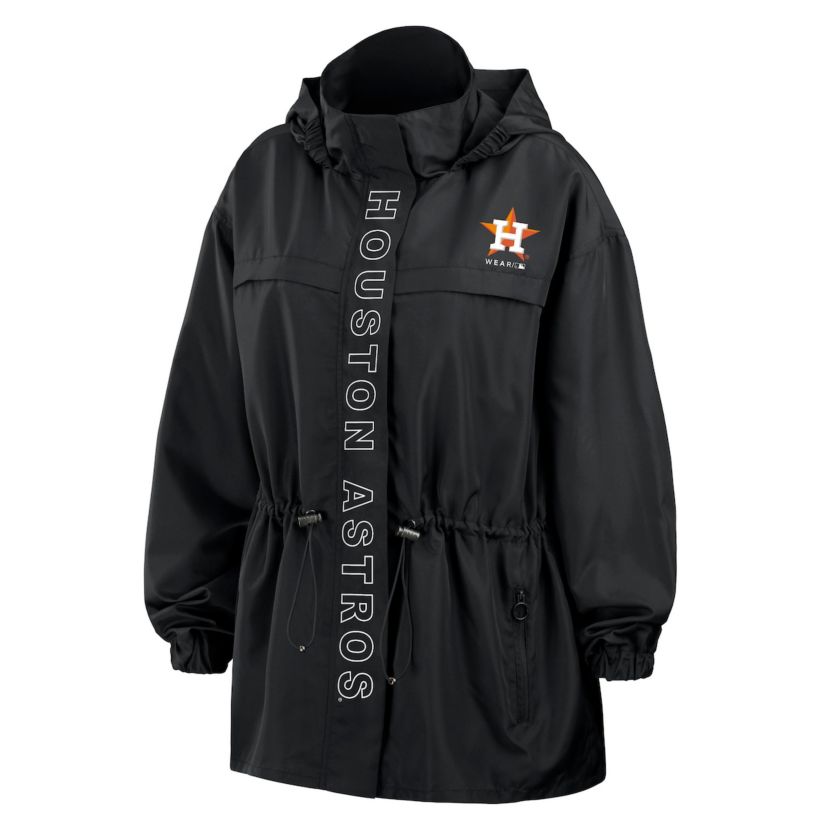 MLB Houston Astros Full-Zip Windbreaker Hoodie Jacket
