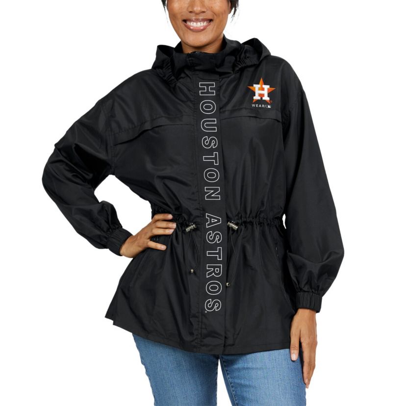 MLB Houston Astros Full-Zip Windbreaker Hoodie Jacket