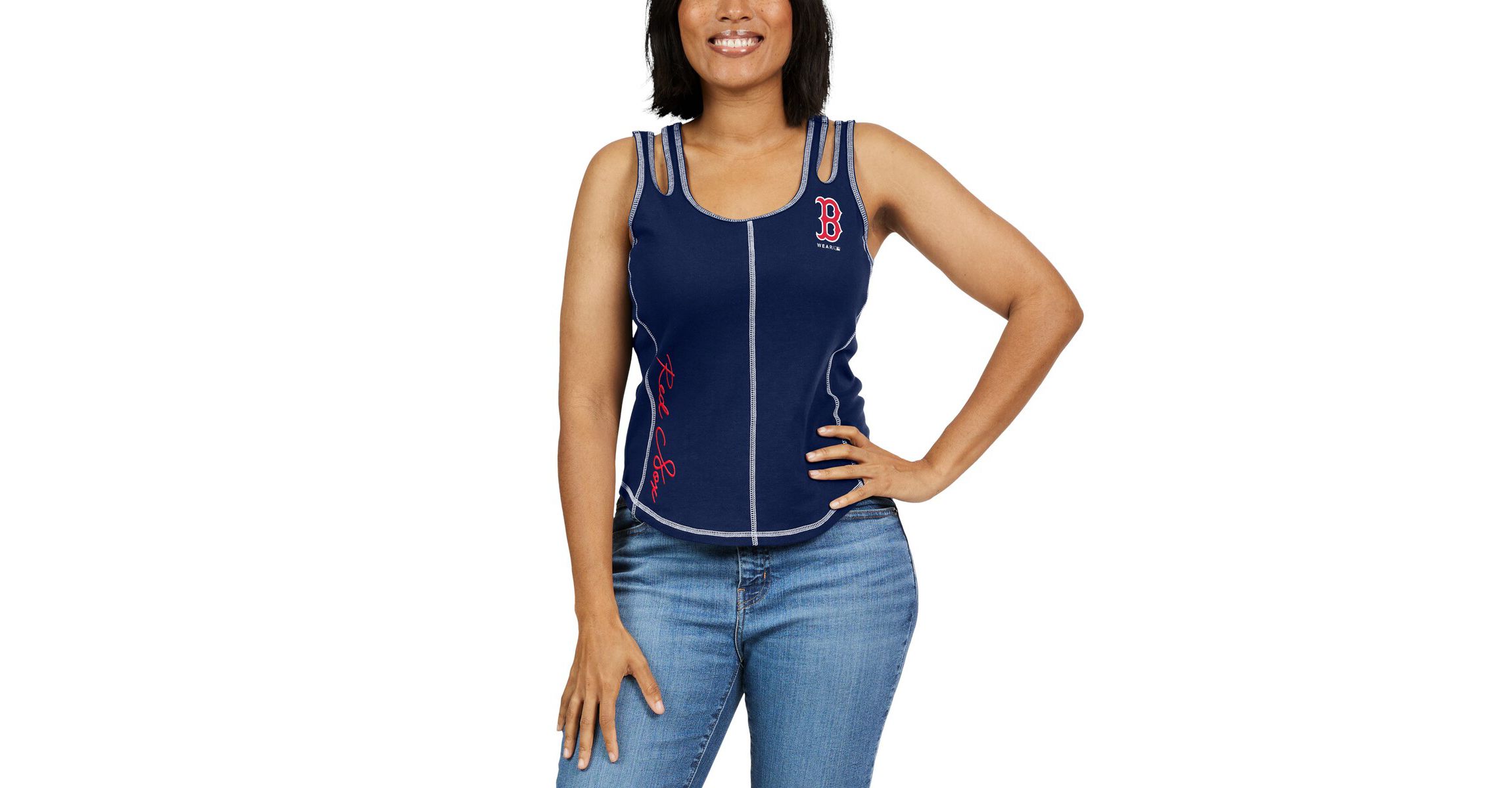 Boston Red Sox MLB Boston Sox Contrast Stitch Tank Top