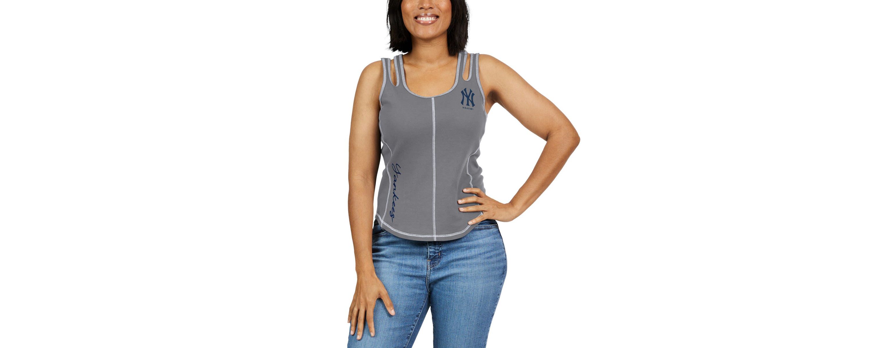 MLB New York Yankees Contrast Stitch Tank Top
