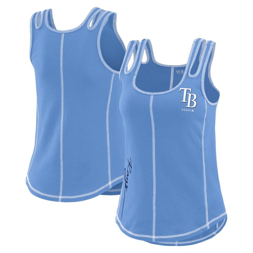MLB Light Tampa Bay Rays Contrast Stitch Tank Top