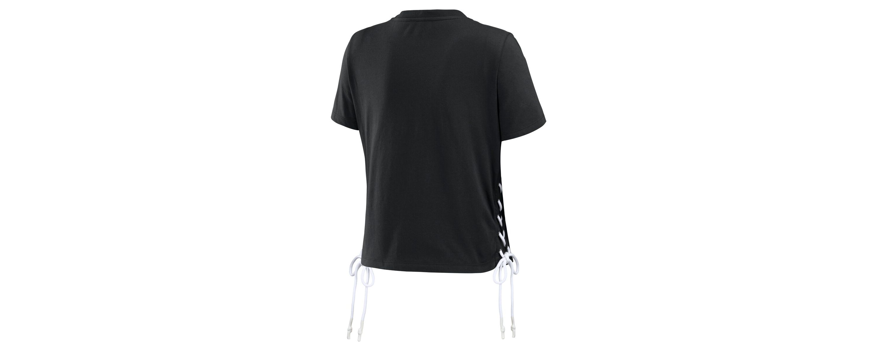 MLB Pittsburgh Pirates Side Lace-Up Cropped T-Shirt