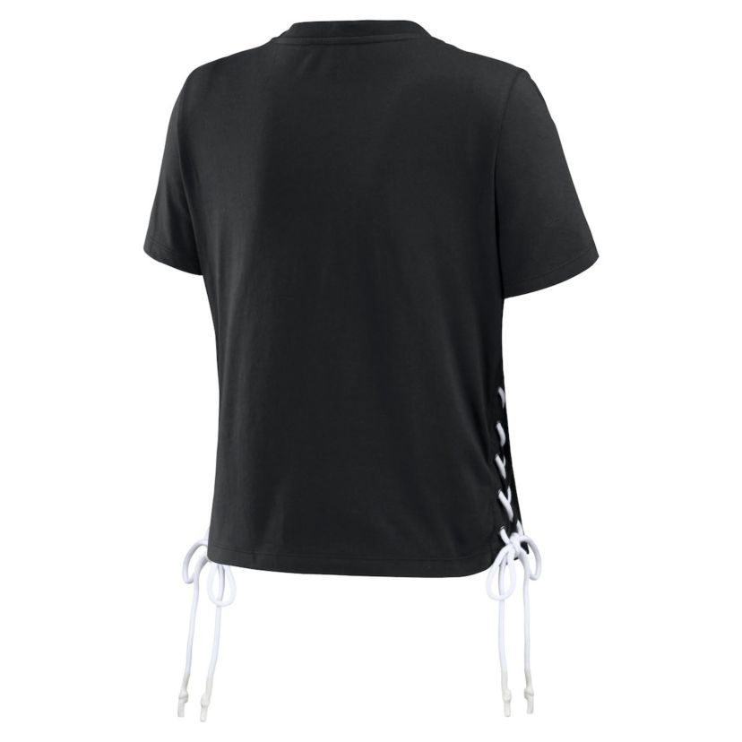MLB San Francisco Giants Side Lace-Up Cropped T-Shirt