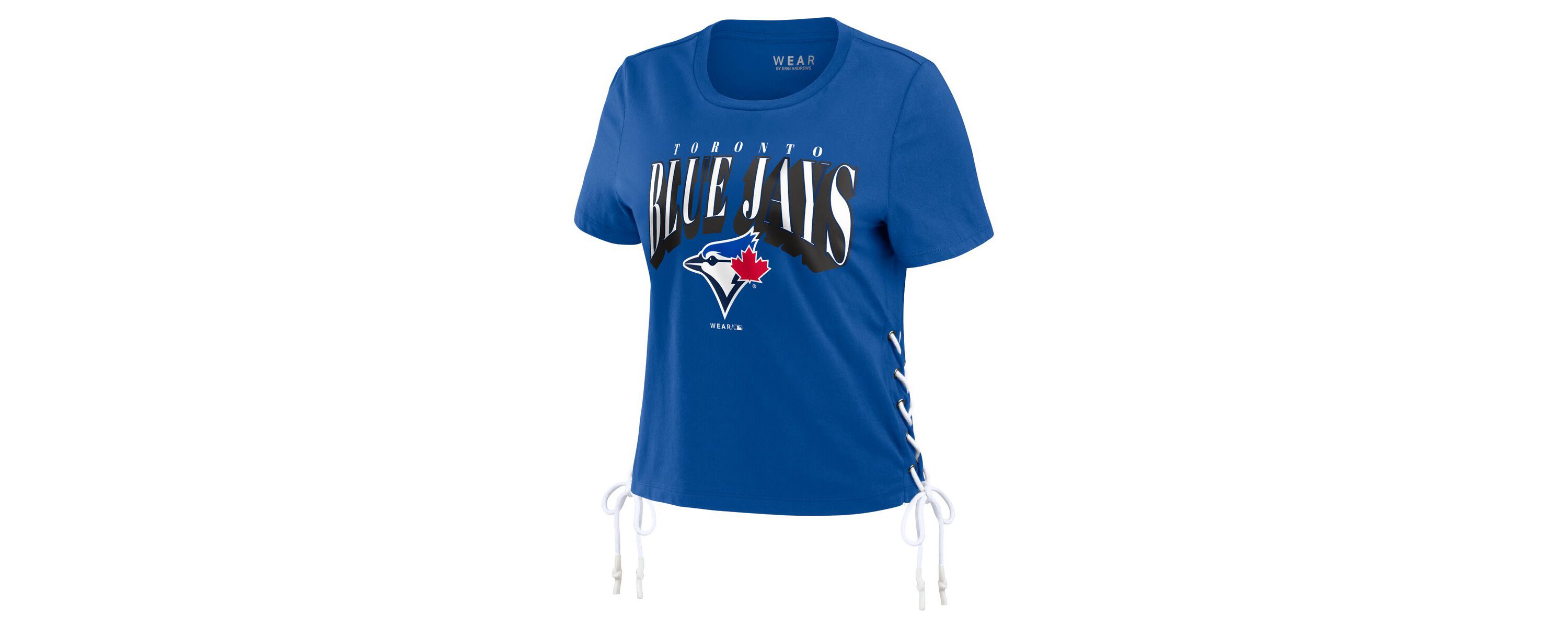 Toronto Blue Jays MLB Toronto Jays Side Lace-Up Cropped T-Shirt
