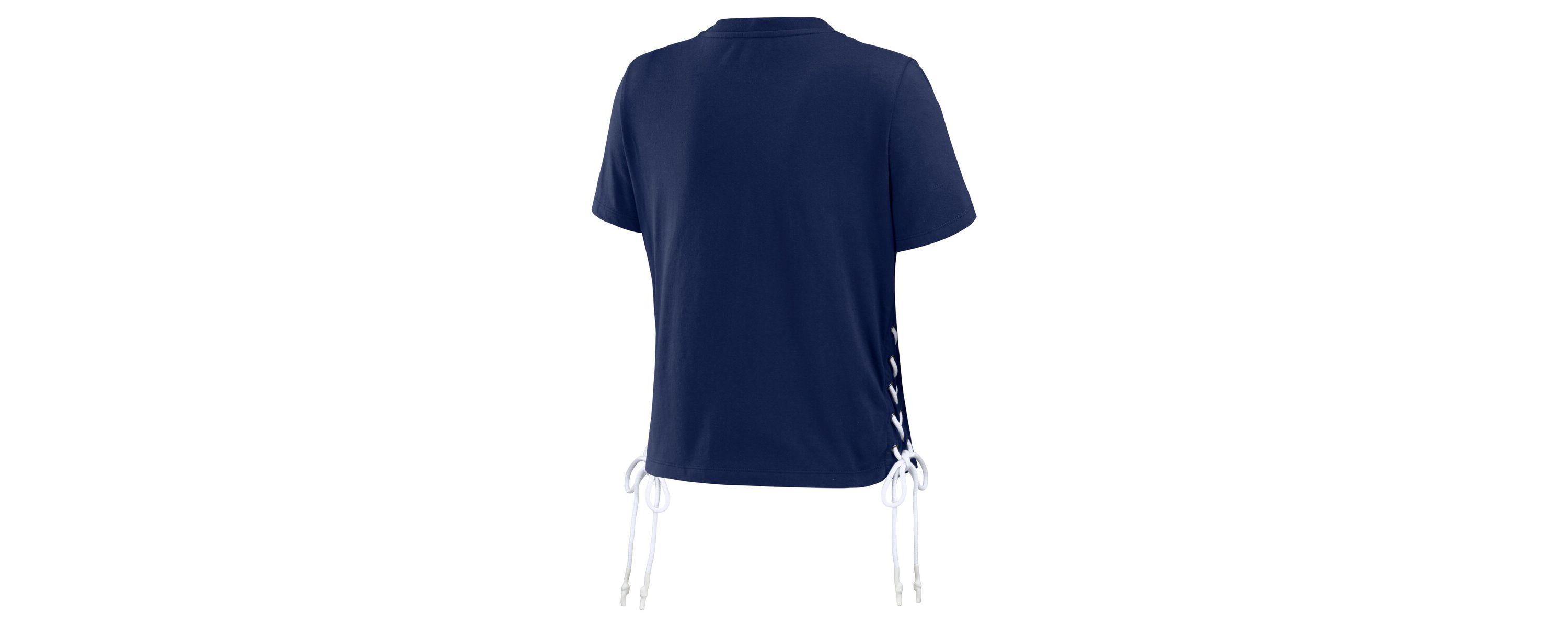 MLB Tampa Bay Rays Side Lace-Up Cropped T-Shirt
