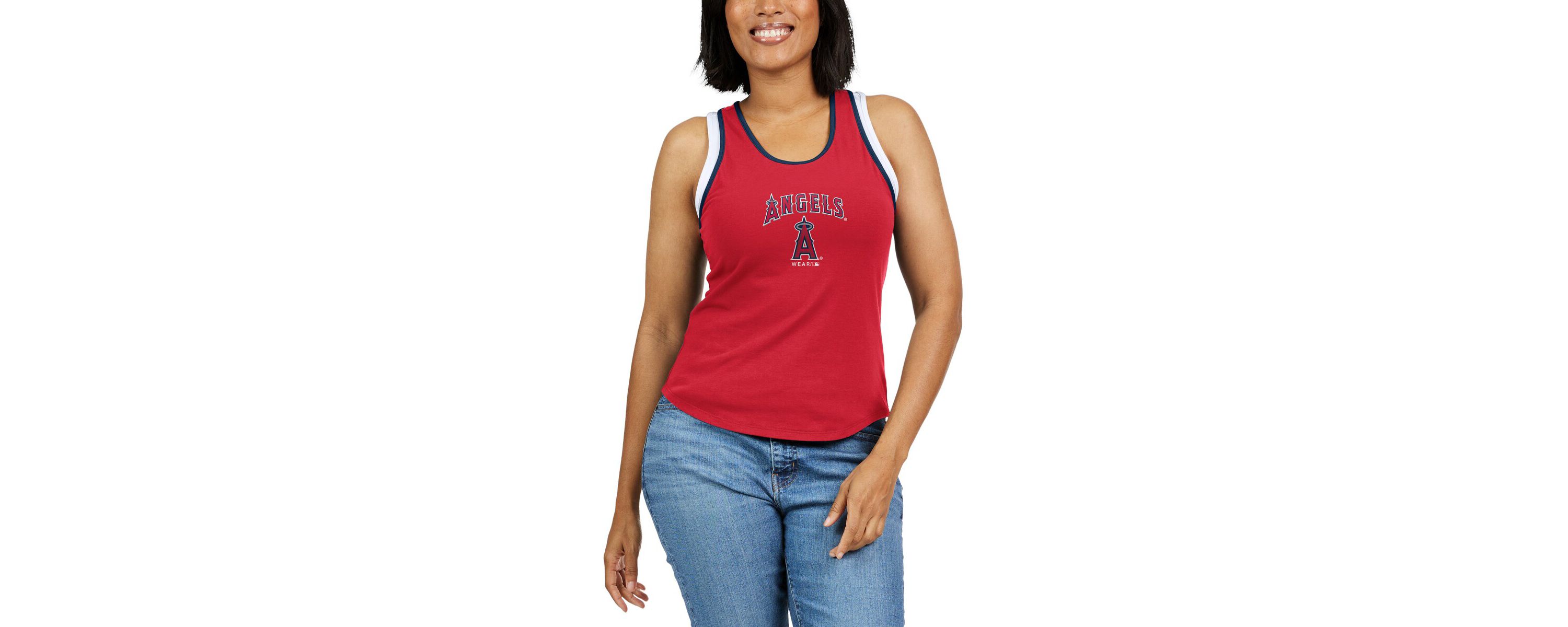 MLB Los Angeles Angels Colorblock Racerback Tank Top