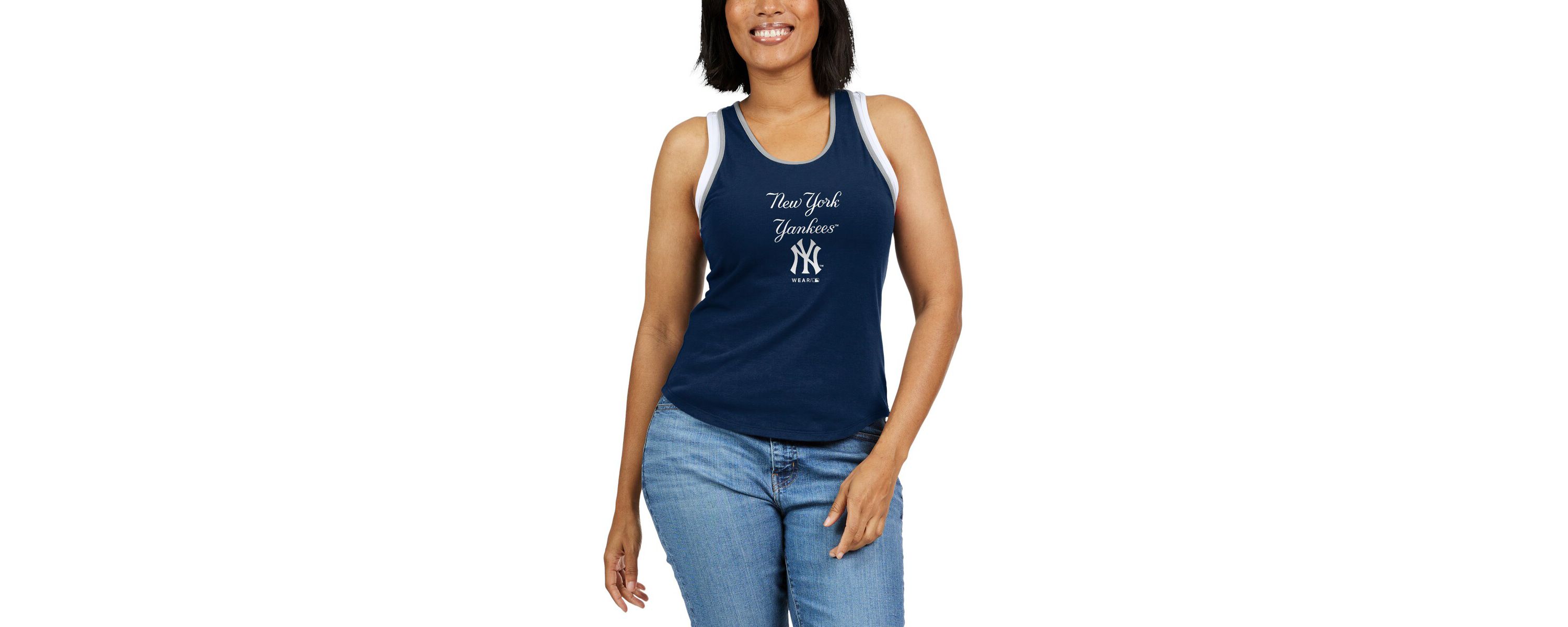 MLB New York Yankees Colorblock Racerback Tank Top