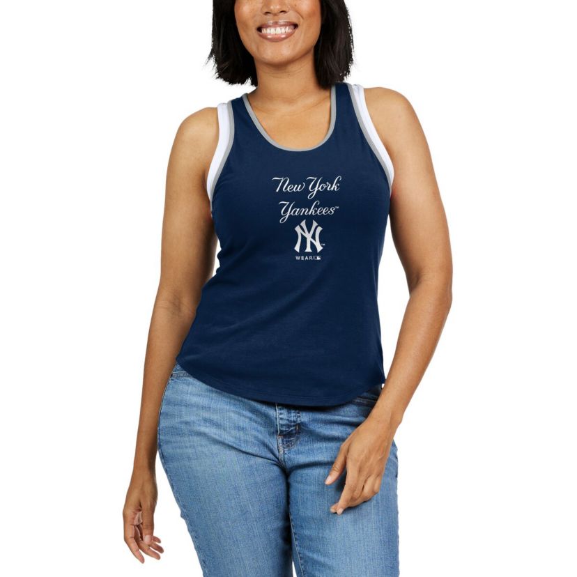 MLB New York Yankees Colorblock Racerback Tank Top