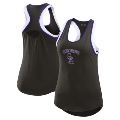 WEAR by Erin Andrews MLB Colorado Rockies Colorblock Racerback Tank Top