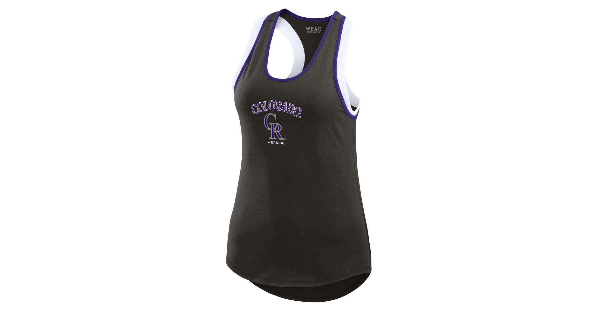 MLB Colorado Rockies Colorblock Racerback Tank Top
