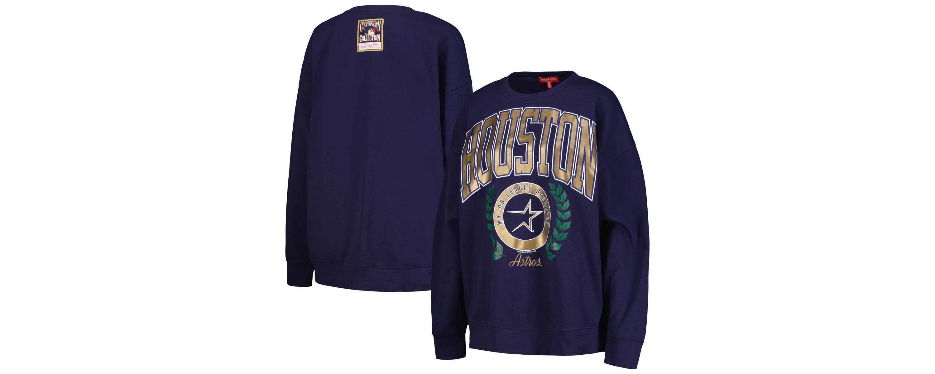 MLB Houston Astros Cooperstown Collection Logo Pullover Sweatshirt