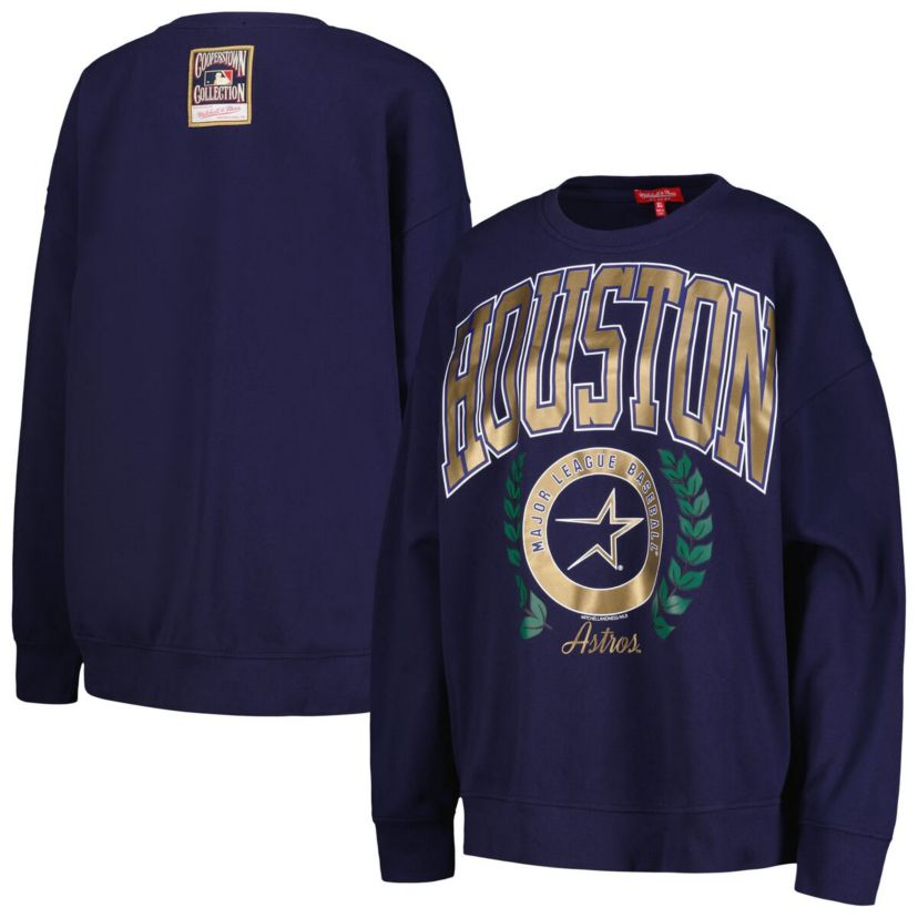 MLB Houston Astros Cooperstown Collection Logo Pullover Sweatshirt