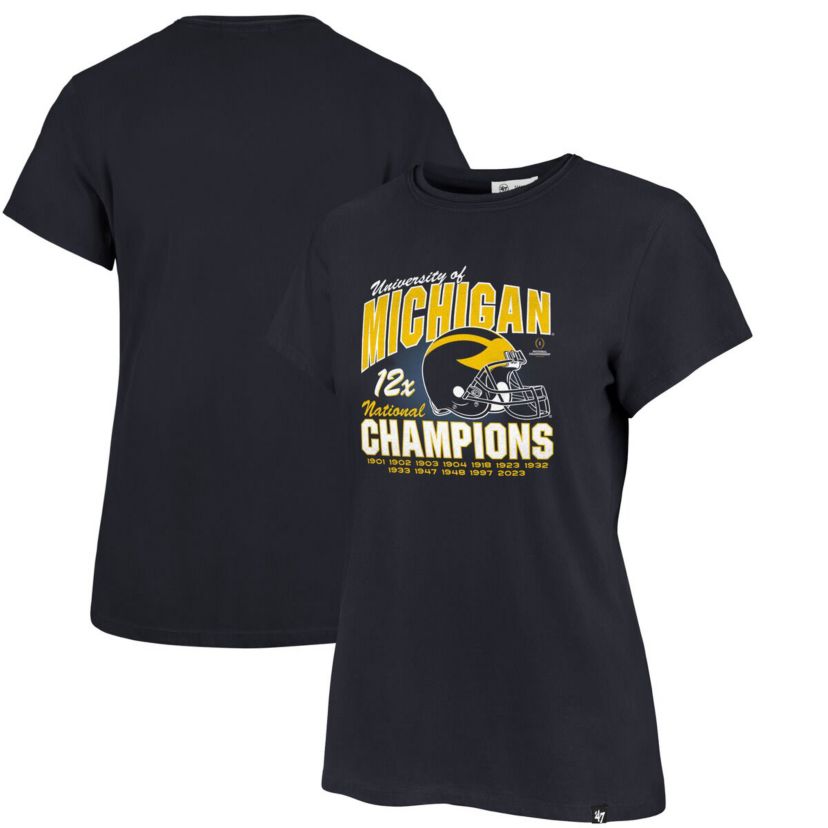NCAA Michigan Wolverines 12-Time Football National s Frankie T-Shirt