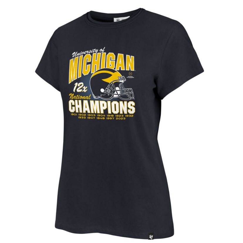 NCAA Michigan Wolverines 12-Time Football National s Frankie T-Shirt