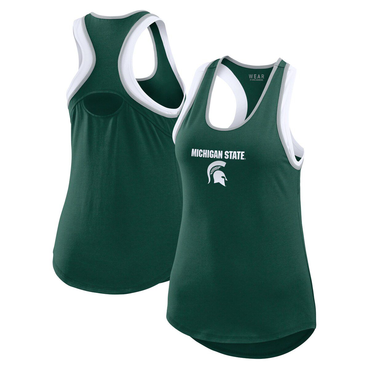 NCAA Michigan State Spartans Open Hole Razorback Tank Top